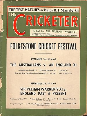 'The Cricketer - September 3, 1938'