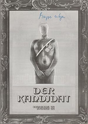 Bild des Verkufers fr Programmheft Carl Sternheim DER KANDIDAT Premiere 22. September 1978 Groes Haus Spielzeit 1978 / 79 Heft 1 zum Verkauf von Programmhefte24 Schauspiel und Musiktheater der letzten 150 Jahre