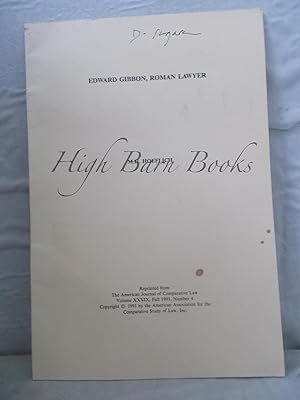 Immagine del venditore per Edward Gibbon: Roman Lawyer venduto da High Barn Books