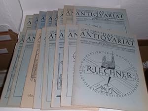 Das Antiquariat. 16 Hefte. (10 Hefte VII; 4 Hefte VIII; 1 Heft X; 1 Heft VI). Halbmonatschrift fü...