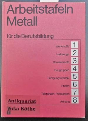 Arbeitstafeln Metall für die Berufsbildung - herausgegeben von Walther Heger -