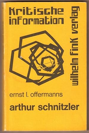 Seller image for Arthur Schnitzler. Das Komdienwerk als Kritik des Impressionismus. for sale by Antiquariat Neue Kritik