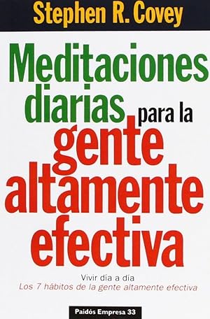 Imagen del vendedor de Meditaciones Diarias Para La Gente Altamente Efectiva ( a la venta por Von Kickblanc