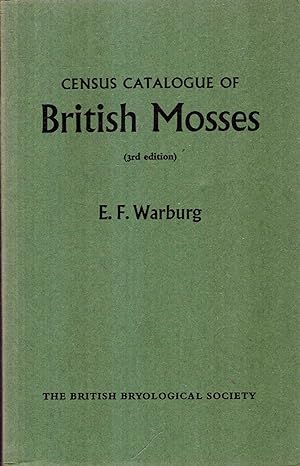 Bild des Verkufers fr Census Catalogue of British Mosses (Interleaved) zum Verkauf von Pendleburys - the bookshop in the hills