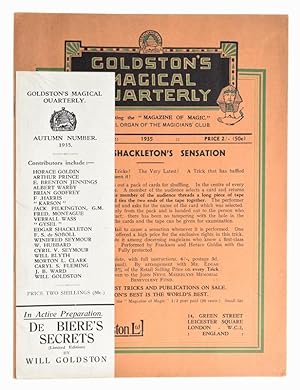 Seller image for Goldston's Magical Quarterly, Autumn Issue 1935 for sale by Quicker than the Eye