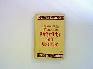 Seller image for Gesprche mit Goethe in den letzten Jahren seines Lebens for sale by ANTIQUARIAT FRDEBUCH Inh.Michael Simon