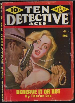 Seller image for TEN DETECTIVE ACES: November, Nov. 1945 for sale by Books from the Crypt