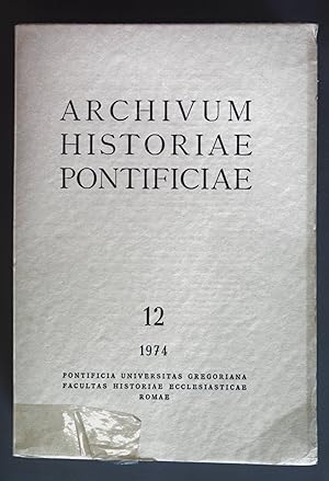 Bild des Verkufers fr Zur Stellung der Ppste in der martyrologischen Tradition - in: Archivum Historiae Pontificiae Vol. 12. zum Verkauf von books4less (Versandantiquariat Petra Gros GmbH & Co. KG)