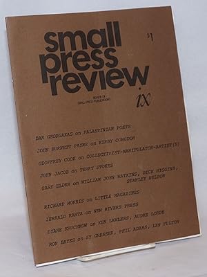 Imagen del vendedor de Small Press Review: review of small-press publications; vol. 3, #1, Whole Number 9 a la venta por Bolerium Books Inc.