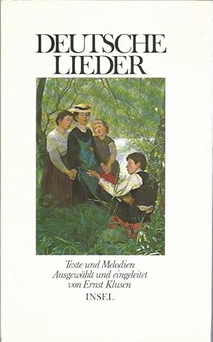 Bild des Verkufers fr Deutsche Lieder. Texte und Melodien. Ausgew. u. eingel. von Ernst Klusen. zum Verkauf von Lewitz Antiquariat