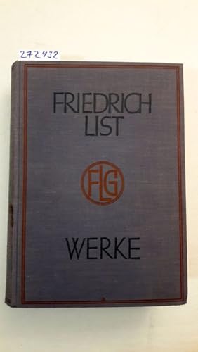 Imagen del vendedor de Friedrich List - Tagebcher und Briefe 1812-1846 Schriften, Reden, Briefe - Band VIII a la venta por Versand-Antiquariat Konrad von Agris e.K.