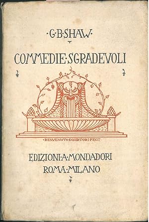 Bild des Verkufers fr Commedie sgradevoli. Traduzione italiana di A. Agresti. zum Verkauf von Studio Bibliografico Orfeo (ALAI - ILAB)