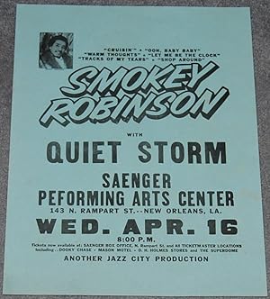 Seller image for Smokey Robinson with Quiet Storm [at] Saenger Performing Arts Center for sale by Springhead Books