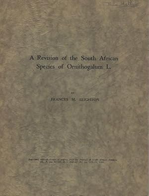 Image du vendeur pour A Revision of the South African Species of Ornithogalum mis en vente par Mike Park Ltd
