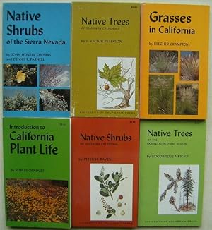 Imagen del vendedor de California - a collection of botanical guides : Native Shrubs of Sierra Nevada, Native Trees of Southern California; Grasses in California; Introduction to California Plant Life; Native Shrubs of Southern California; Native Trees of San Francisco Region a la venta por Mike Park Ltd