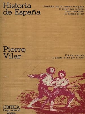 Bild des Verkufers fr Historia de Espana zum Verkauf von Librodifaccia