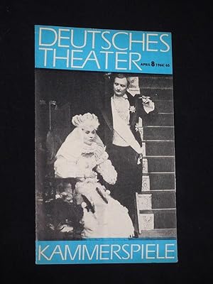 Bild des Verkufers fr Deutsches Theater/ Kammerspiele, April, Nr. 8, 1964/65 [Werbefaltblatt] zum Verkauf von Fast alles Theater! Antiquariat fr die darstellenden Knste