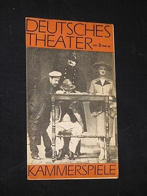 Bild des Verkufers fr Deutsches Theater/ Kammerspiele, Oktober, Nr. 2, 1965/66 [Werbefaltblatt] zum Verkauf von Fast alles Theater! Antiquariat fr die darstellenden Knste