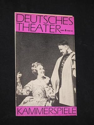 Imagen del vendedor de Deutsches Theater/ Kammerspiele, Februar, Nr. 6, 1965/66 [Werbefaltblatt] a la venta por Fast alles Theater! Antiquariat fr die darstellenden Knste
