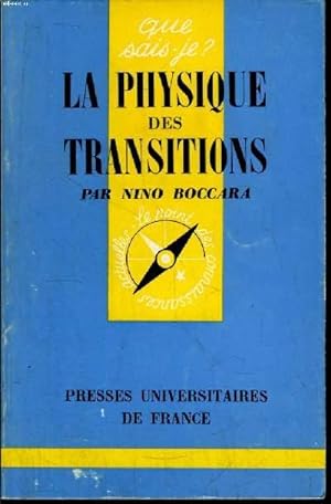 Seller image for Que sais-je? N 1389 La physique des transitions for sale by Le-Livre
