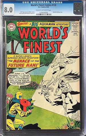 WORLD'S FINEST No. 135 (Aug. 1963) - CGC Graded 8.0 (VF)