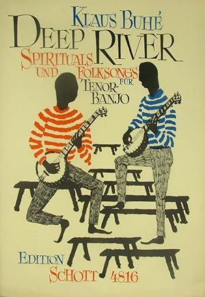 Bild des Verkufers fr Deep River. Spirituals und Folksongs fr Tenorbanjo. Gitarrenbegleitung ad lib., zum Verkauf von Versandantiquariat Hbald