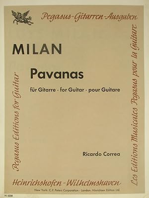 Immagine del venditore per Luys Milan. Pavanas fr Gitarre., venduto da Versandantiquariat Hbald