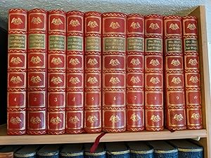 Die Werke Friedrichs des Grossen in zehn (10) Bänden.Ganzleder, Vorzugsausgabe. Expl. 51. Mit Ill...