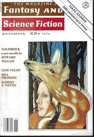 Bild des Verkufers fr The Magazine of FANTASY AND SCIENCE FICTION (F&SF): November, Nov. 1978 zum Verkauf von Books from the Crypt