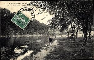 Ansichtskarte / Postkarte Charentonneau Val de Marne, Bords de Marne