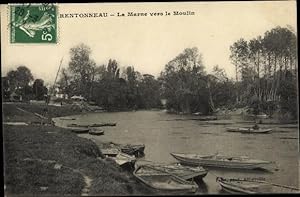 Ansichtskarte / Postkarte Charentonneau Val de Marne, La Marne vers le Moulin