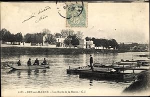 Ansichtskarte / Postkarte Bry sur Marne Val de Marne, Les Bords de la Marne