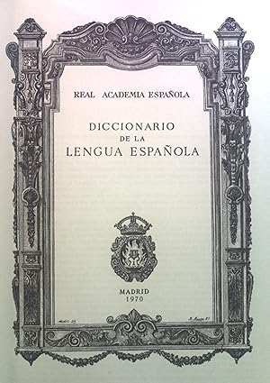 Imagen del vendedor de Diccionario de la Lengua Espanola. a la venta por books4less (Versandantiquariat Petra Gros GmbH & Co. KG)