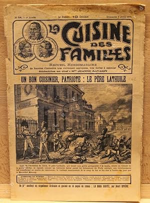 Imagen del vendedor de La Cuisine des Familles, N 94 : Un bon cuisinier, patriote : Le Pre Lathuile - . a la venta por Librairie-Bouquinerie Le Pre Pnard