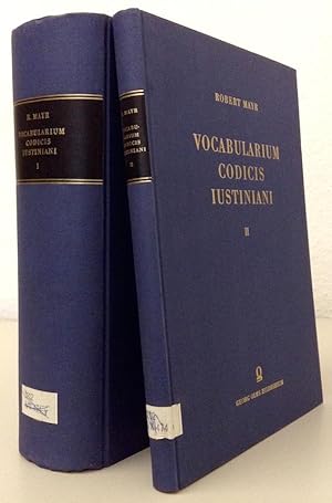 Bild des Verkufers fr Vocabularium codicis Justiniani. Edidit Robertus Mayr. 2 Bnde. zum Verkauf von Buch & Consult Ulrich Keip