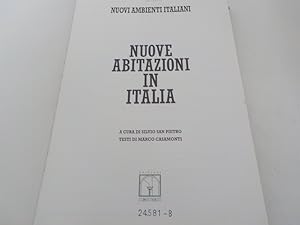 Bild des Verkufers fr Nuove abitazioni in Italia. zum Verkauf von Antiquariat Bookfarm