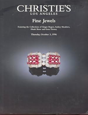 Christies 1996 Fine Jewels Collection of Ginger Rogers & Others