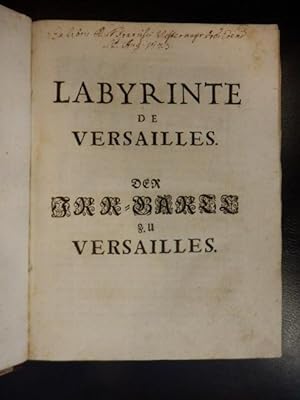 Bild des Verkufers fr Labyrinte de Versailles -- Der Irr-Garte zu Versailles zum Verkauf von Antiquariat Lastovka GbR