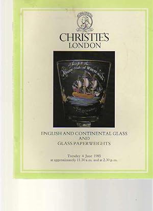 Christies 1985 English and Continental Glass & Paperweights