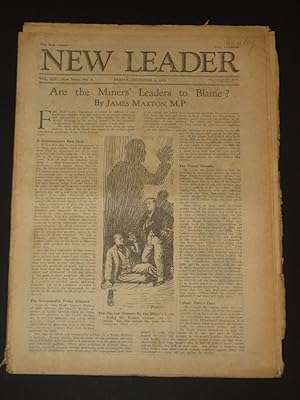 Image du vendeur pour The New Leader Incorporating 'The Labour Leader': December 3rd 1926 mis en vente par Tarrington Books