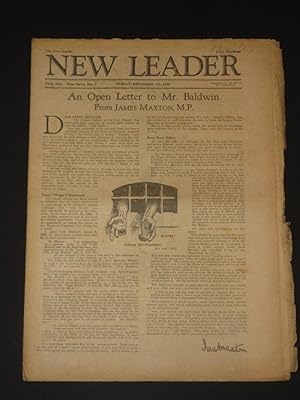 Imagen del vendedor de The New Leader Incorporating 'The Labour Leader': December 17th 1926 a la venta por Tarrington Books