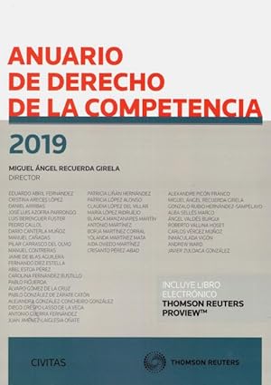 Seller image for Anuario de derecho de la competencia 2019 for sale by Vuestros Libros