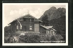 Ansichtskarte Tegelberghaus, Ansicht mit Branderschrofen