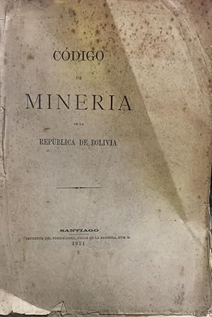 Código de Minería de la República de Bolivia