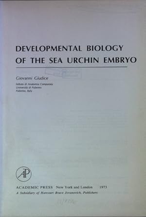 Bild des Verkufers fr Developmental Biology of the Sea Urchin Embryo. zum Verkauf von books4less (Versandantiquariat Petra Gros GmbH & Co. KG)