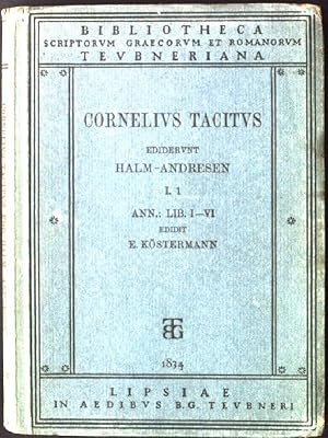 Bild des Verkufers fr Cornelius Tacitus I.1, Libri ab Excessu divi Agusti I - VI. zum Verkauf von books4less (Versandantiquariat Petra Gros GmbH & Co. KG)
