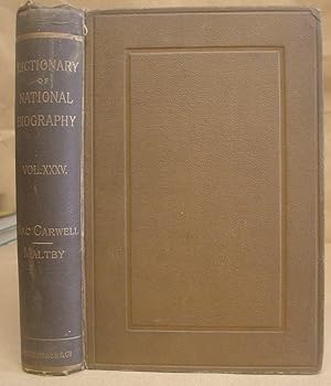 Seller image for The Dictionary Of National Biography Volume XXXV [35] MacCarwell - Maltby [ D N B ] for sale by Eastleach Books