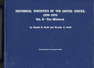 Imagen del vendedor de historical statistics of the united states 1790-1970 Vol. II the midwest a la venta por Daniel Liebert, Bookseller