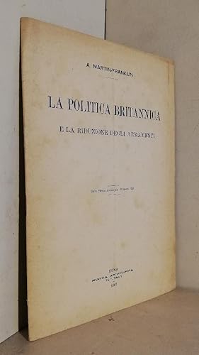 La politica britannica e la riduzione degli armamenti