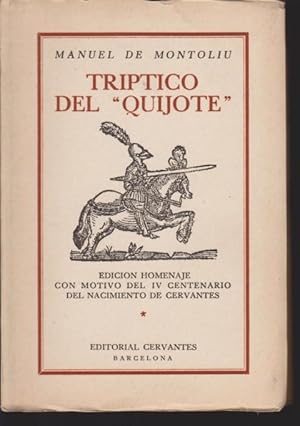Image du vendeur pour TRIPTICO DEL QUIJOTE mis en vente par LIBRERIA TORMOS